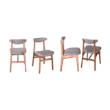 Ensemble de 4 chaises retapissées