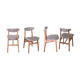 Ensemble de 4 chaises retapissées
