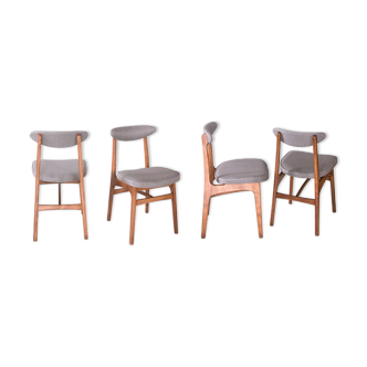Set of 4 chairs retapissees