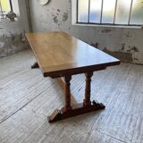 3m oak table from 1950 with its extensions