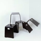 Set of 4 Stackable Wooden stools - Circa 2016