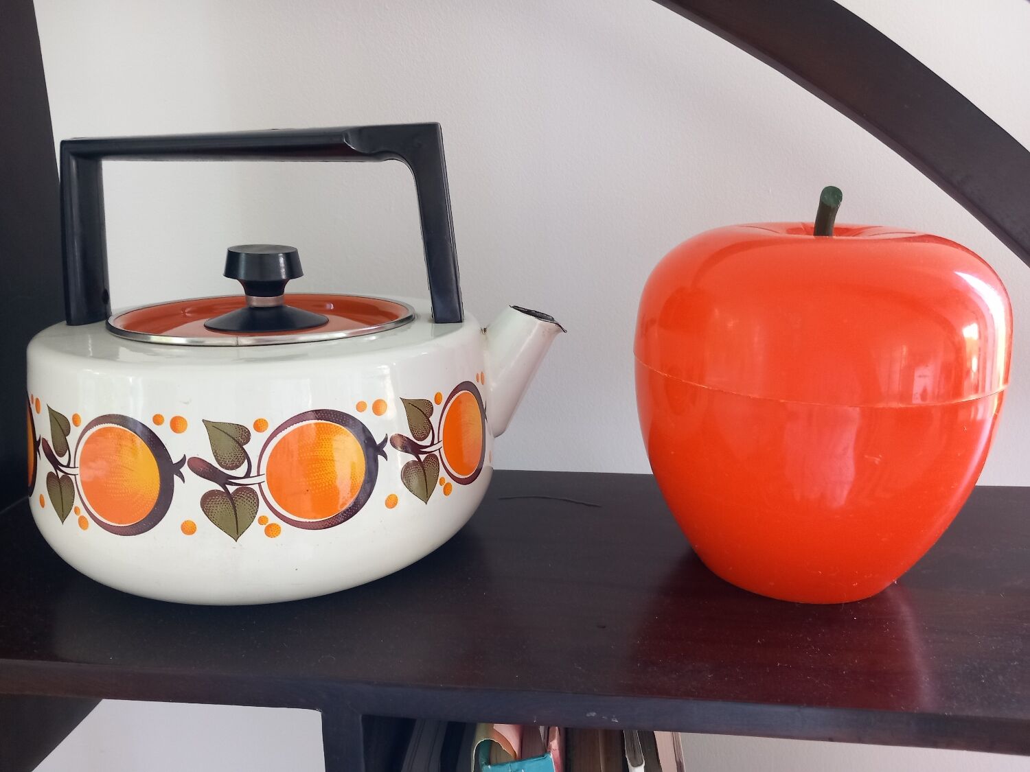 Vintage enamelled kettle