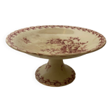 Opaque porcelain compote from Gien thistles