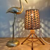 Vintage rattan lamp