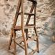 Antique French Oak Ladder Library Chair – Metamorphic Stepladder Chair