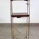 Magazine rack with 2 shelves and lighting from the 50s/60s