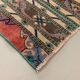 Distressed Turkish Rug 110x74 cm Vintage Shabby, Runner, Green, Brown Small