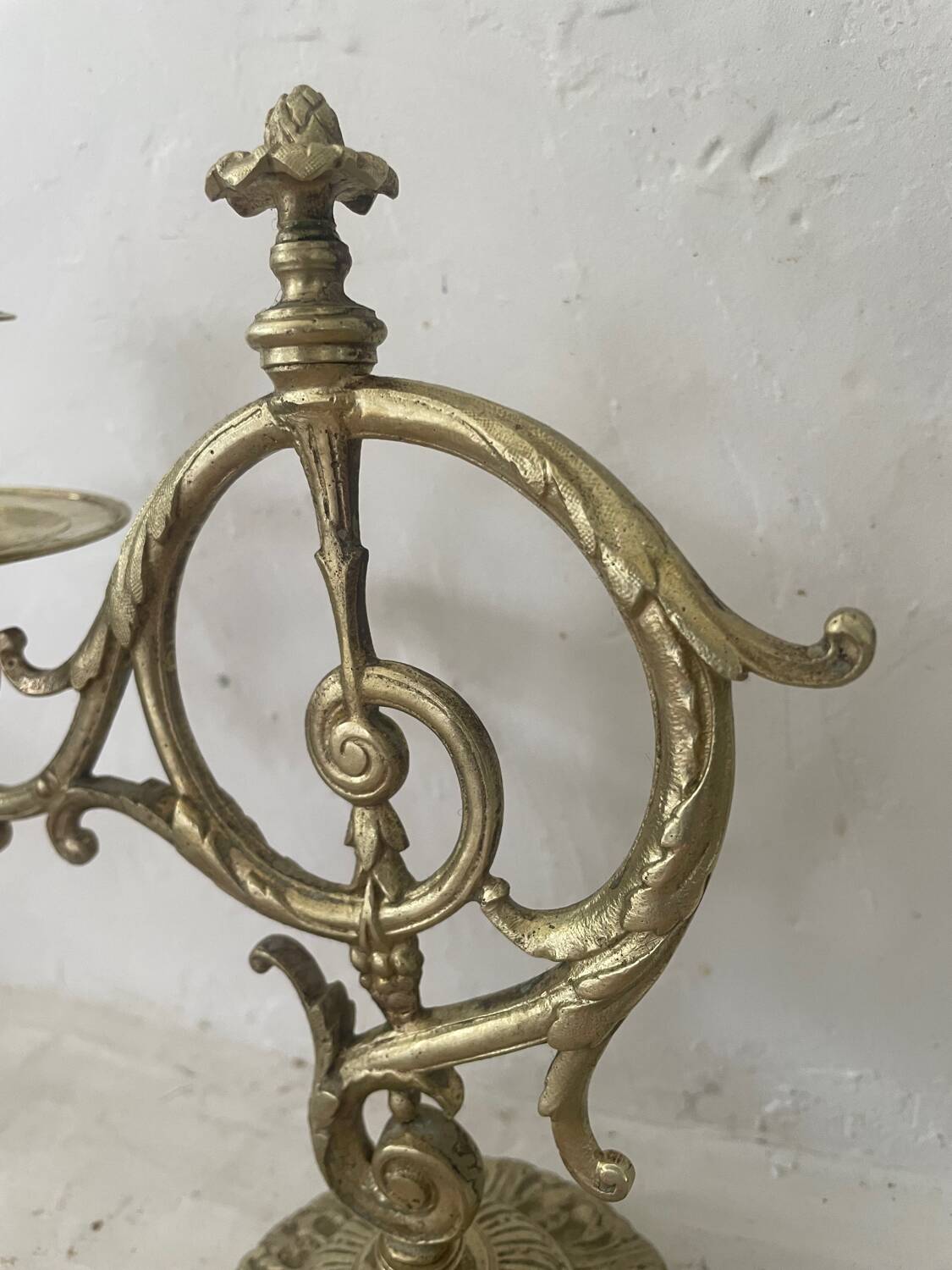 Pair of 19th century bronze candlesticks