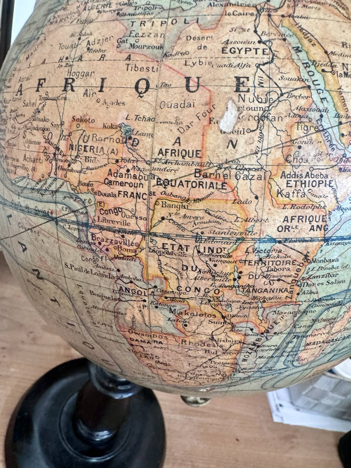 Antique Globe Forest 1920