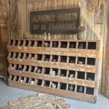 Antique seed cabinet with compartments