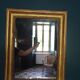 Mirror Empire, early nineteenth, gilded with leaf, h 56 cm