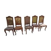 Lot of cane chairs