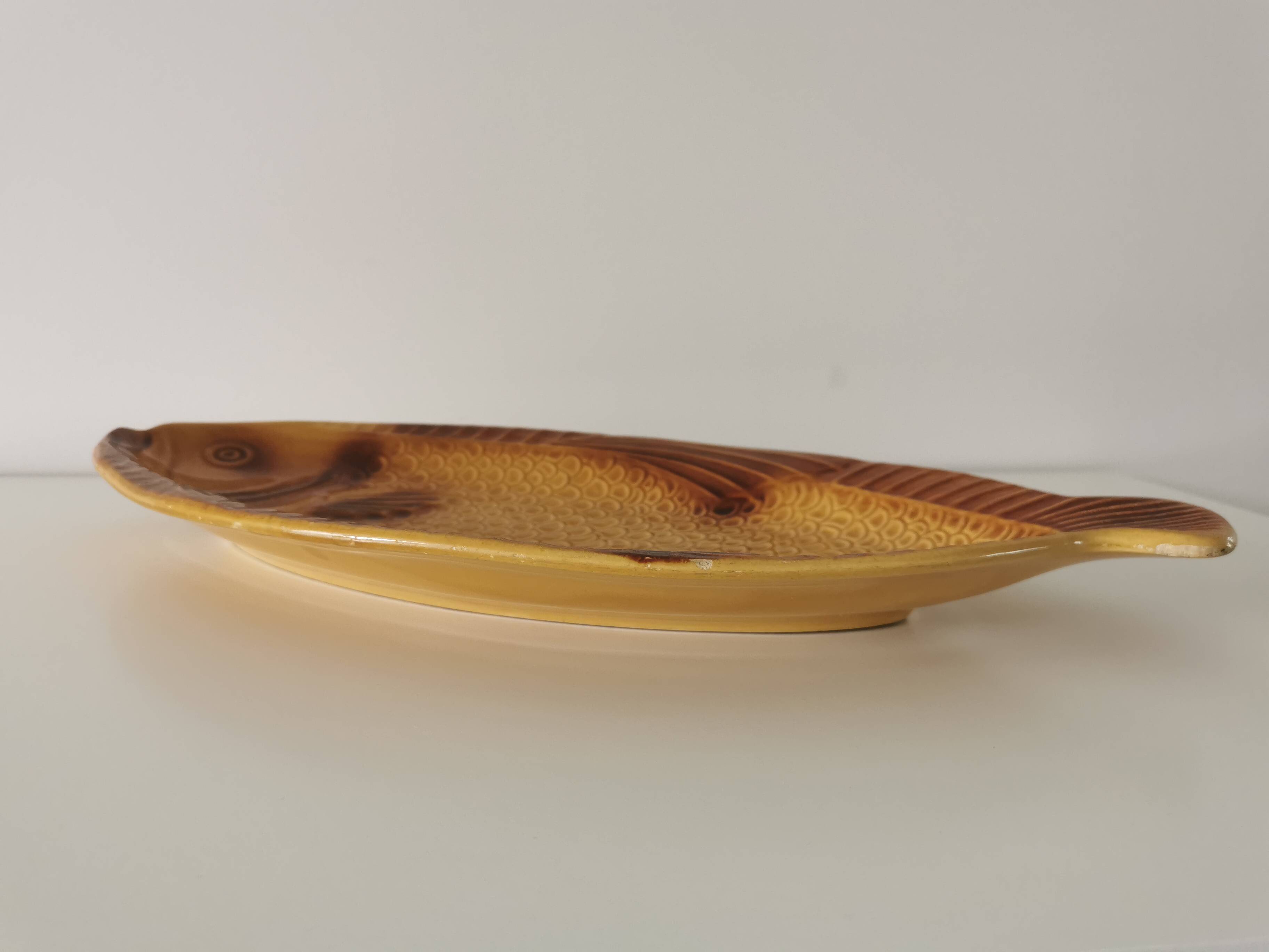 Vintage Fish Serving Plate: KIL Yugoslavia Mid-Century Tableware