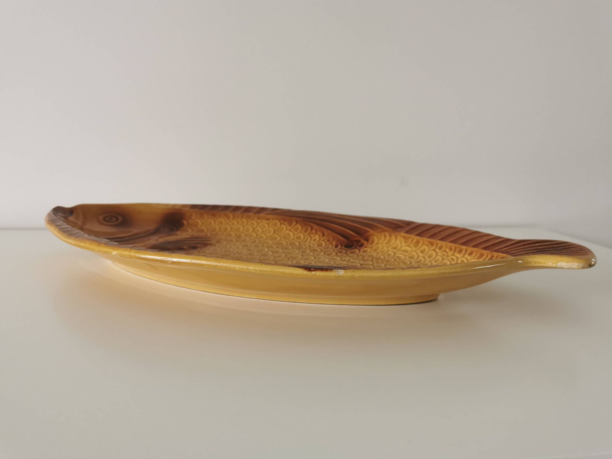 Vintage Fish Serving Plate: KIL Yugoslavia Mid-Century Tableware
