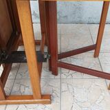 Scandinavian beech drop-leaf table