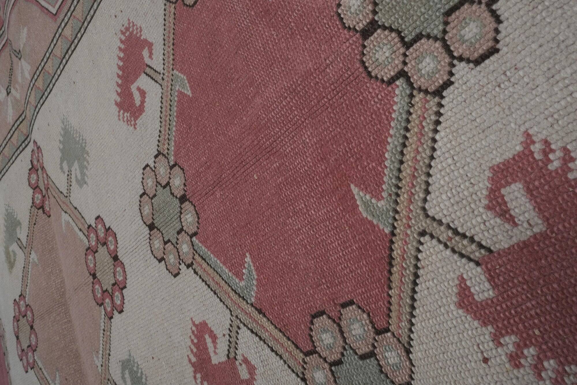 Vintage Turkish handmade rug 212x304 cm