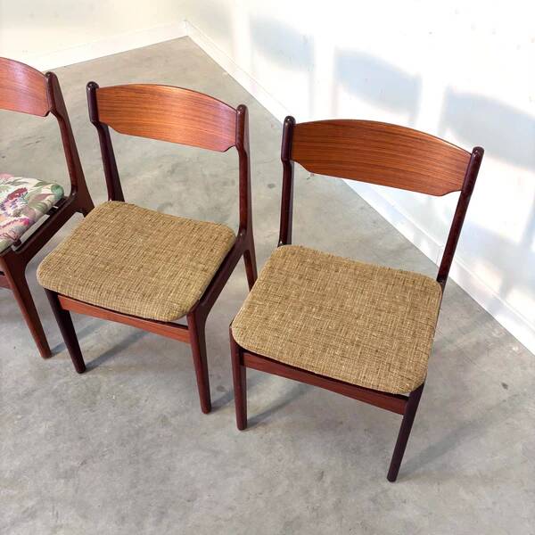 Set of six dining chairs by Erik Buch, Denmark 1960s