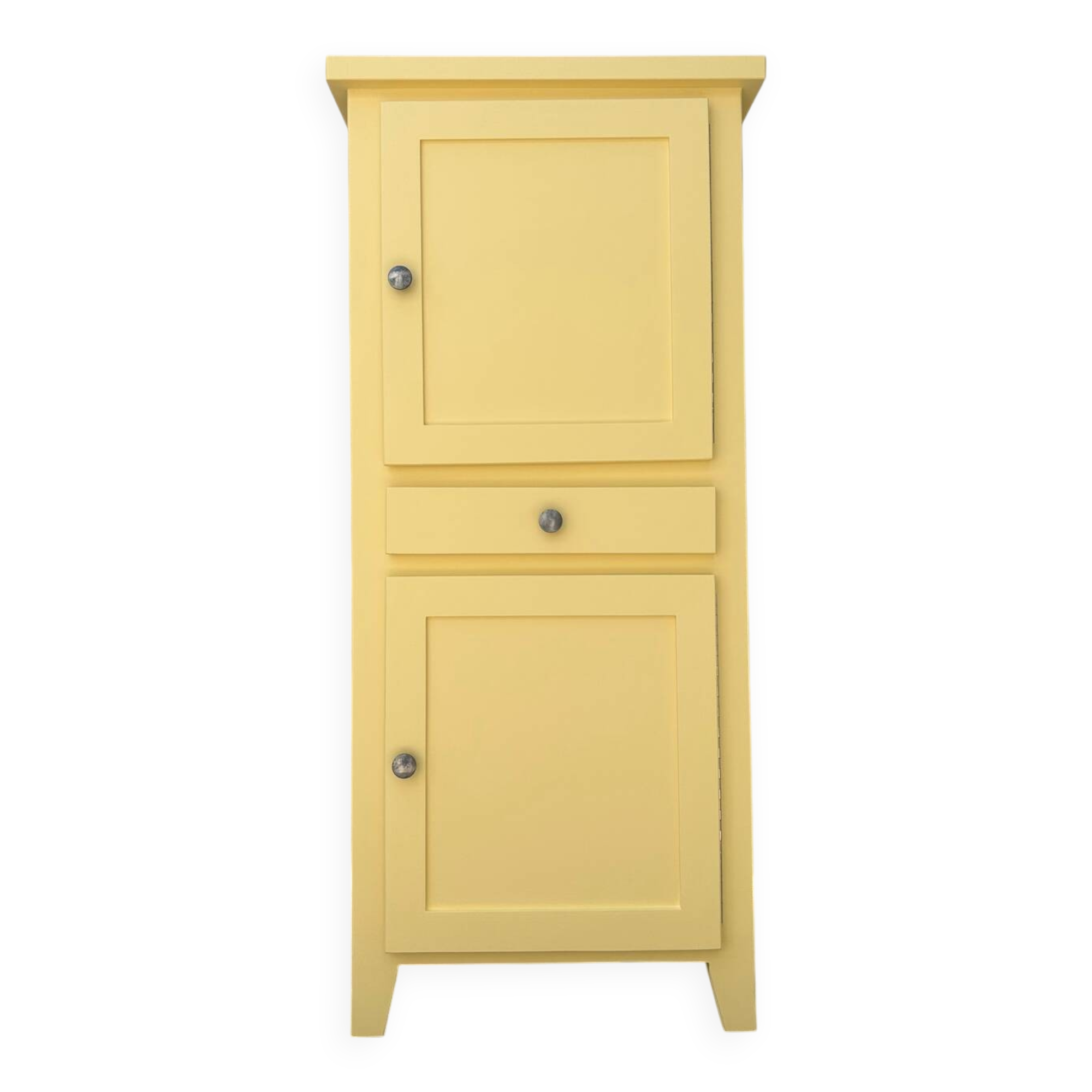 Buffet haut en bois peint (rénové)