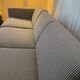 Habitat striped wood and metal sofa