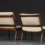 2x Easy Chair Ole Wanscher model PJ112 Mahagoni Denmark 1940s