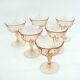 6 Rosaline Luminarc Arcoroc champagne glasses - vintage 80s