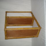 Rattan wall shelf - 60s bamboo
