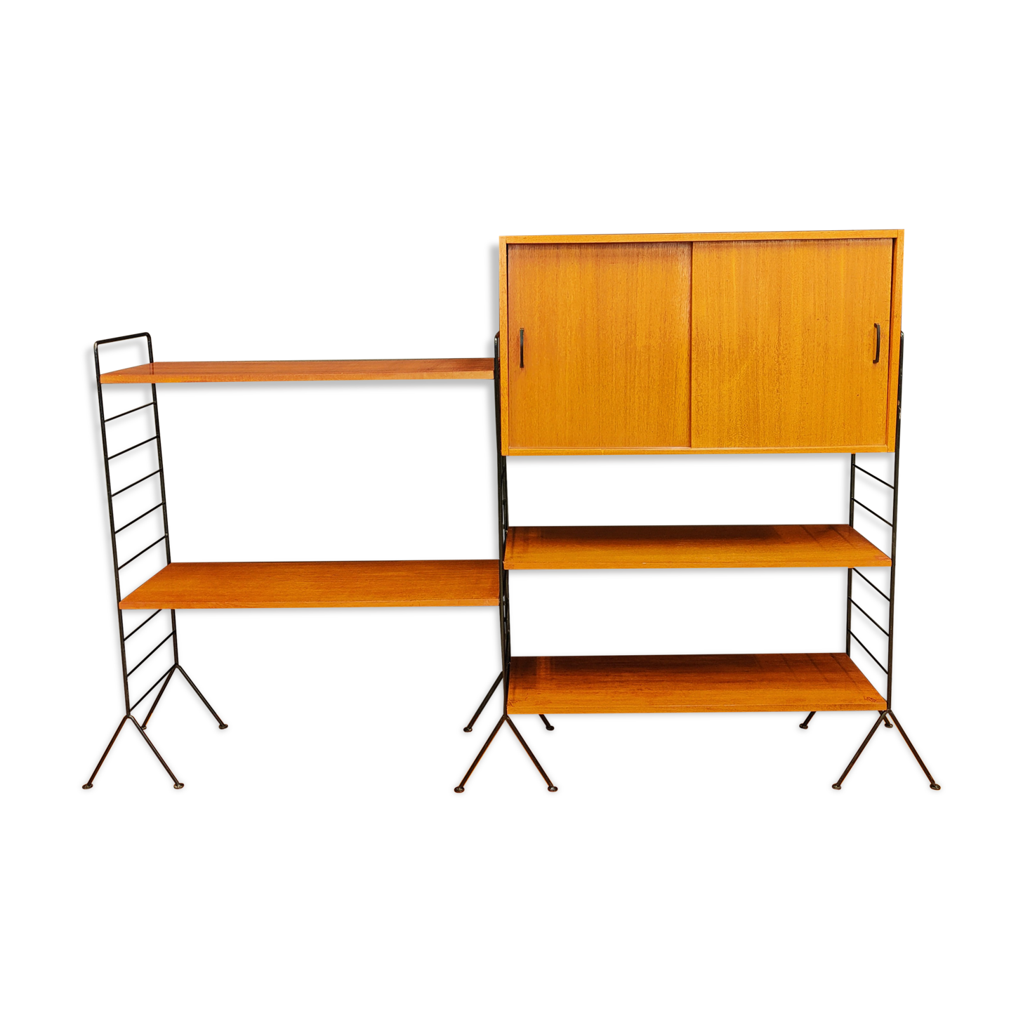 Mid Century wandsyteem | Vintage - boekenkast