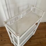 Bookcase vintage rattan standing shelf