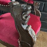 old carved office desk chair