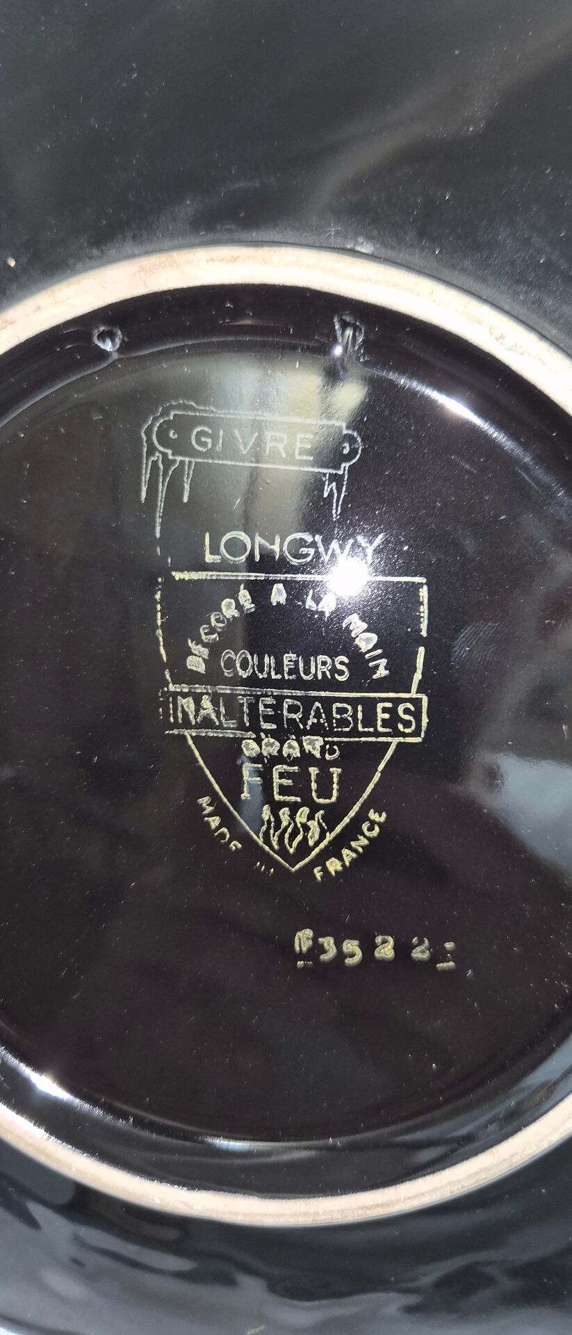2 assiettes longwy grand feu
