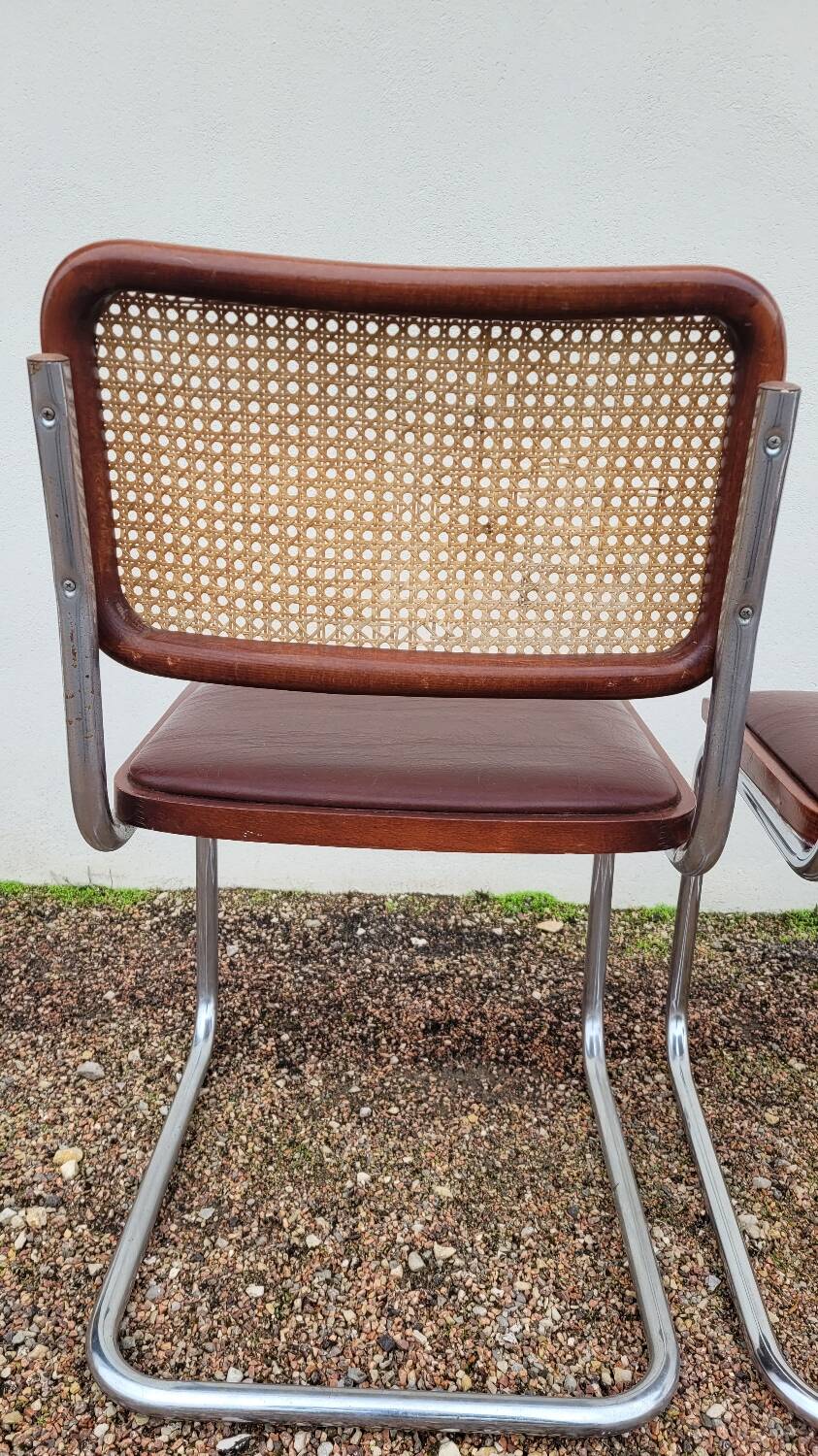 Paire de chaises b32 Marcel Breuer cesca -1970s