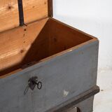 Ancienne malle en bois avec verrouillage d’origine (c.1900) #16