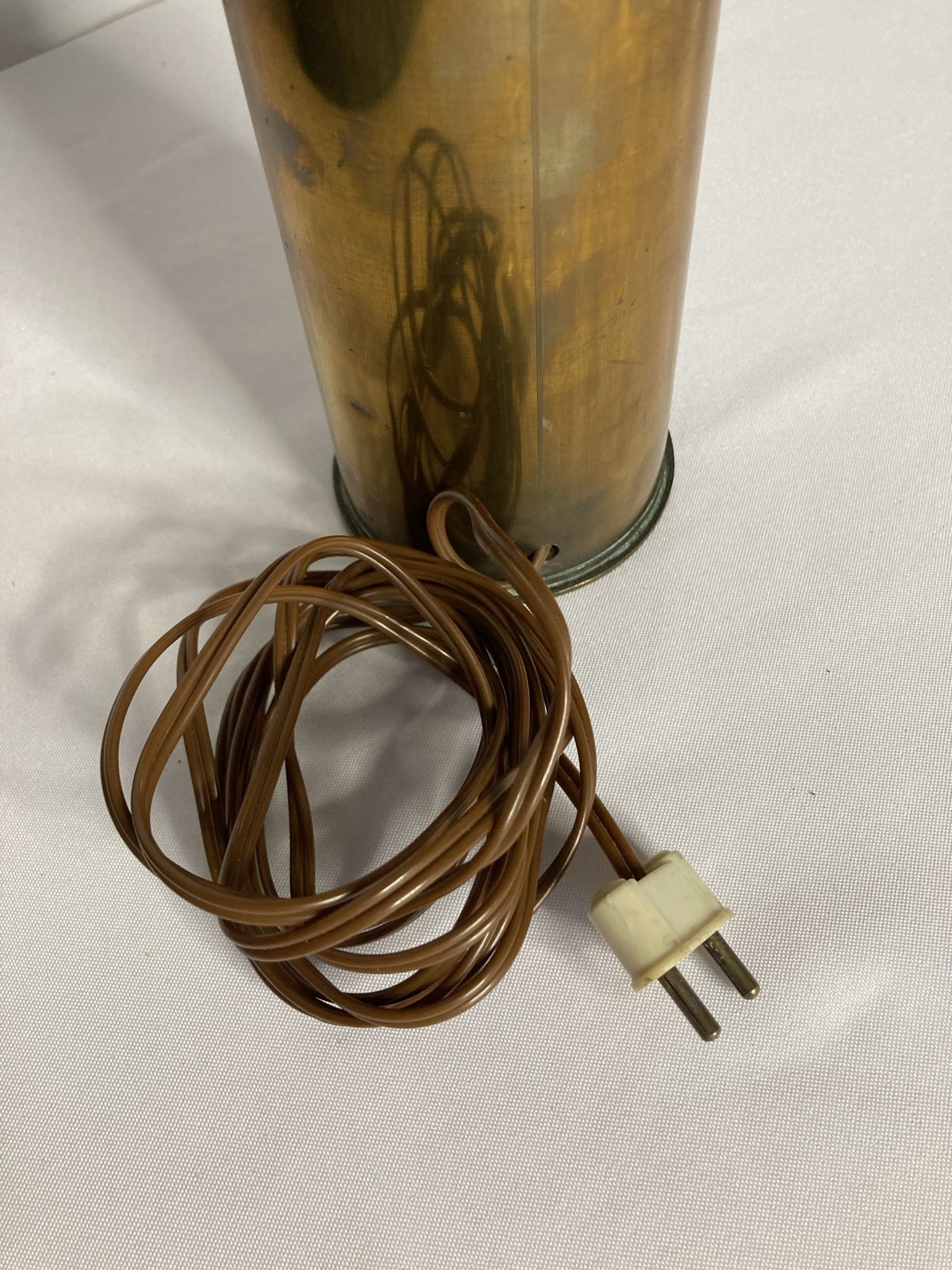 Old war shell lamp socket 14-18 copper early 20th century
