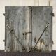 Pair of old shutters