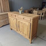 Large Louis XV style solid wood buffet, restored