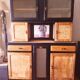 Vintage Mado buffet from the 1950s, restored and revamped, made of solid oak.