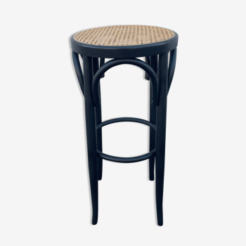 Tabouret de bar canné