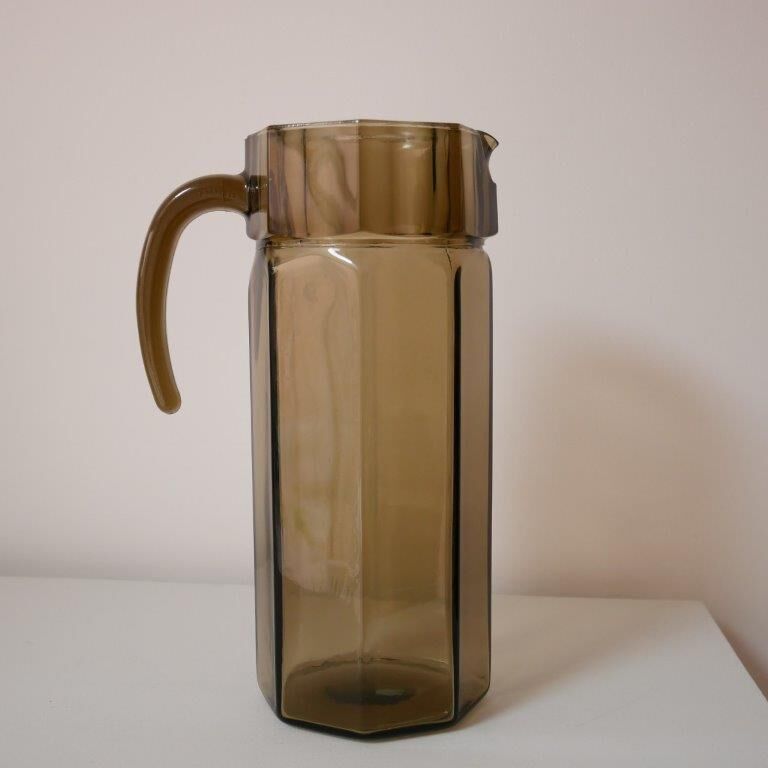 Smoked glass carafe