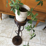 Plant holder in wicker vintage