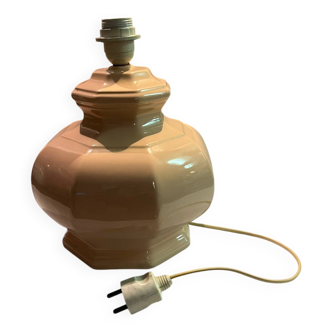 Pale pink ceramic lamp base