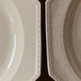 Set of 6 plates in Chantilly faience