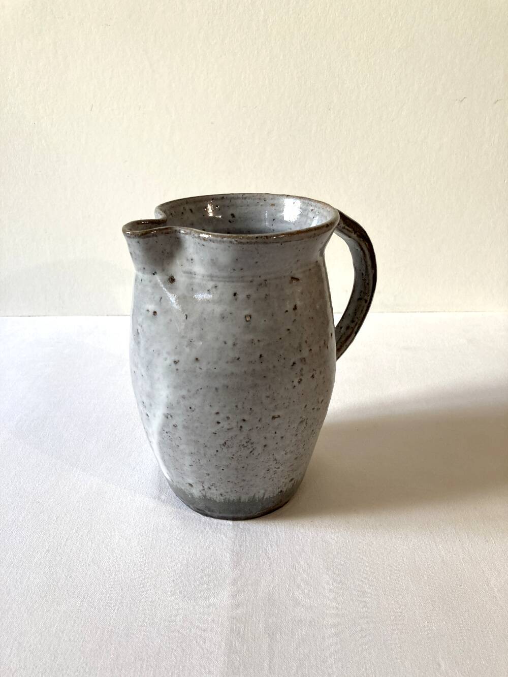 Light blue-grey glazed stoneware jug/pitcher