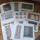 Charme de Marseille lot de 12 grandes lithographies bâtiments C. d'Ortoli