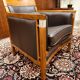 Classic Art Deco Armchair Black Low