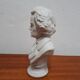 Buste Beethoven biscuit porcelaine pied douche