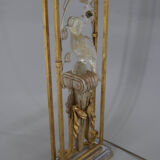 Crystal parrot table lamp, 1970s