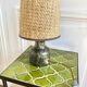 Earth lamp and braided lampshade 70s/70s