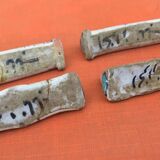 1920-1940 4 Knife holders Glazed ceramic from Nabeul, Tunisia