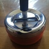 Vintage orange rotating ashtray