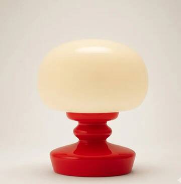 Glass table lamp, Štěpán Tabera, 1970s, Czechoslovakia